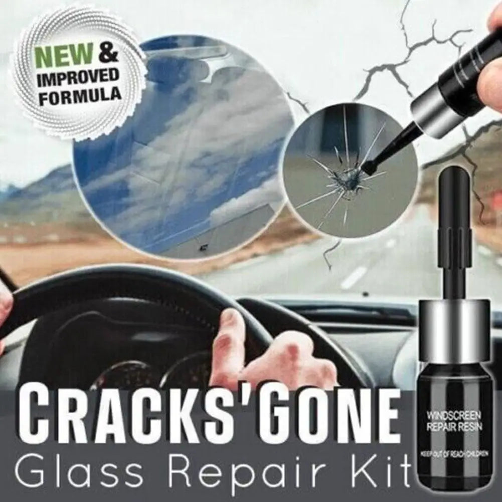 Auto Windscreen Window Glass Nano Scratch Crack Crack Resin Repair Agent Car Glass Scratch Repair Fluid Agent Kit Tools Accessor Peaceful Pleasures Health and Wellness