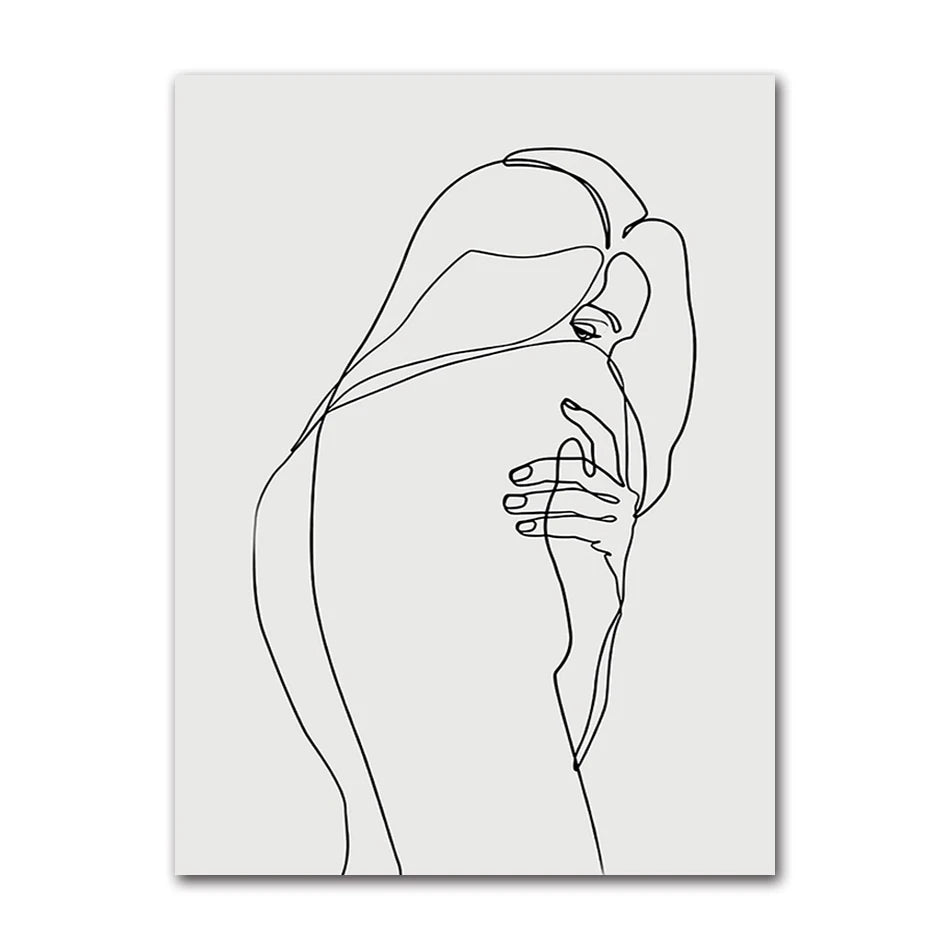 Nordic Black & White 3-Panel Canvas Wall Art | Living Room Print