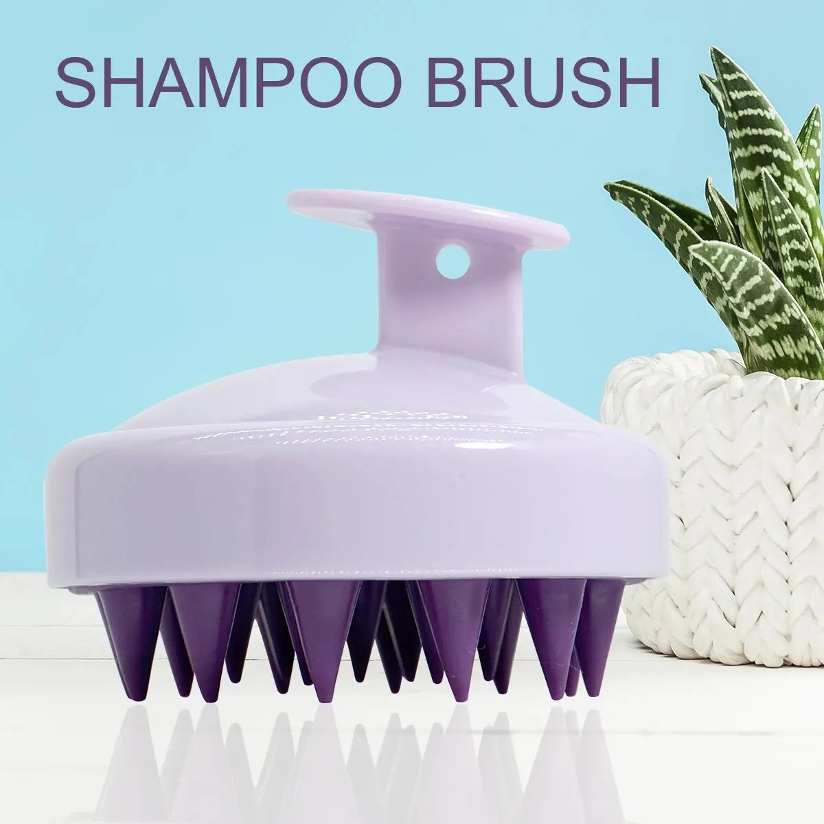 Silicone Scalp Massager Shampoo Brush – Hair & Body Spa