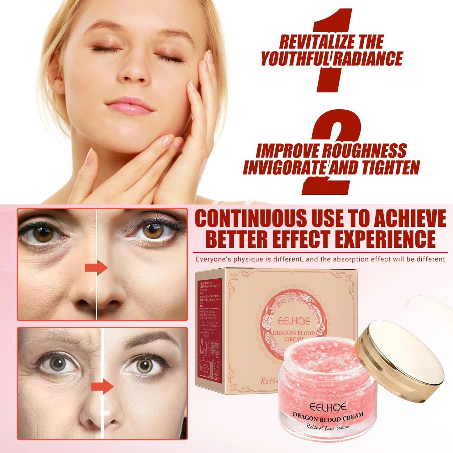 Dragon Blood Cream Retinol & Hyaluronic Acid Moisturizer 50g