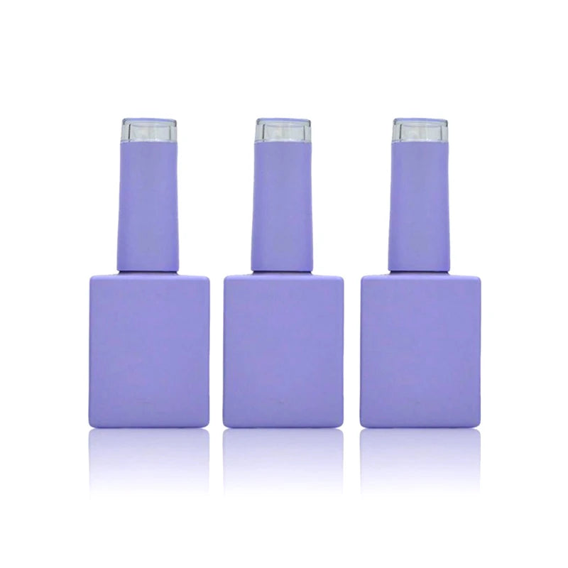 Glass Nail Polish Bottles with Brush – 10ml & 15ml Refillable