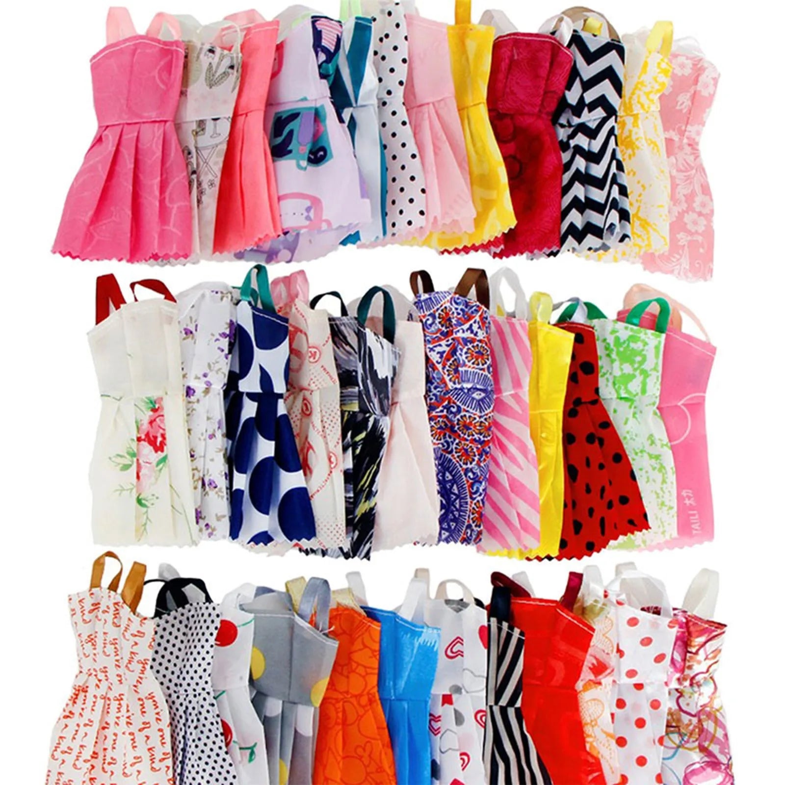 10Sets Doll Dress Outfit Dress Fashion Coat Hats Sweater Pant Clothing For Doll Clothes Doll Accessories Girl's Toy Gifts Peaceful Pleasures Health and Wellness