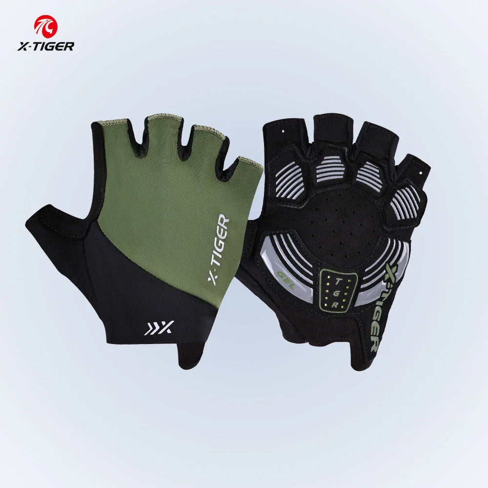 X-TIGER Half Finger Cycling Gloves – MTB & Road Bike Unisex