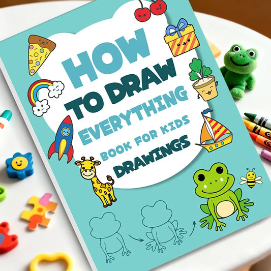 How Learn Painting Book Fun Activity Drawing Animals Food Daily Life Peaceful Pleasures Health and Wellness