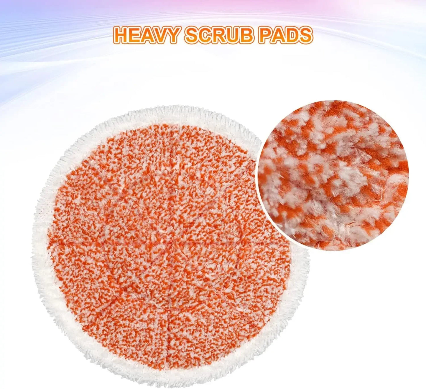 6-Pack Reusable Steam Mop Pads for S7000 Series, Microfiber and Heavy Scrub Cleaning Pads Peaceful Pleasures Health and Wellness