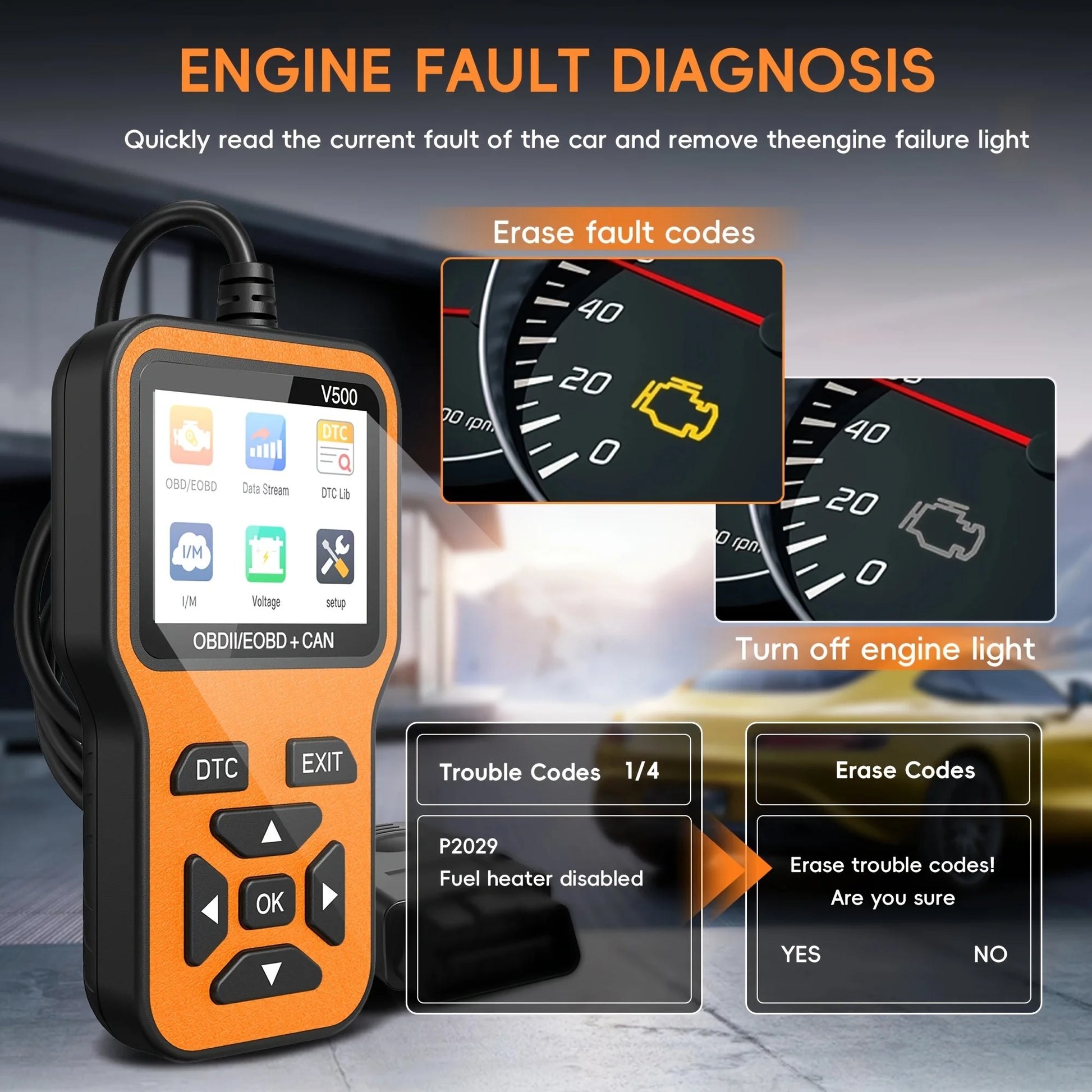 OBD2 Scanner – Car & Truck Code Reader with Color Screen Peaceful Pleasures Health and Wellness