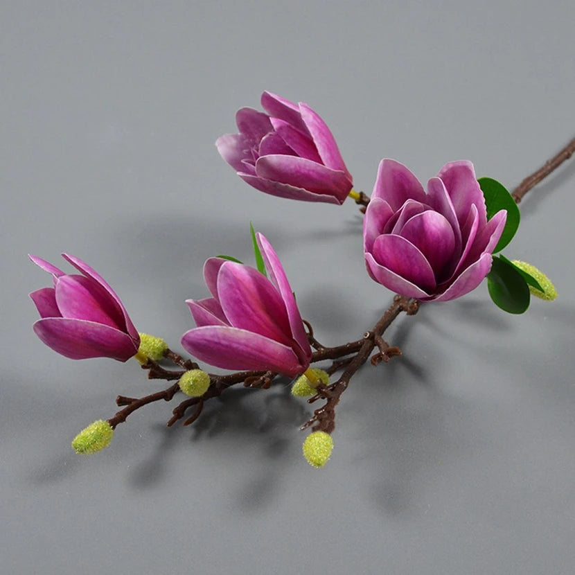 Silk Magnolia Artificial Bouquet – Wedding & Home Décor Flowers