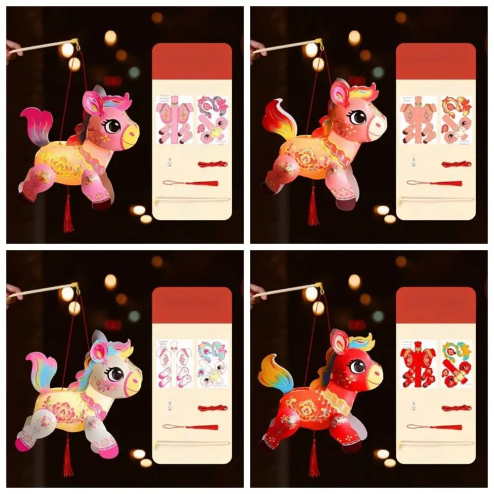 Chinese Zodiac Horse Handheld Lantern – Luminous PVC Festival