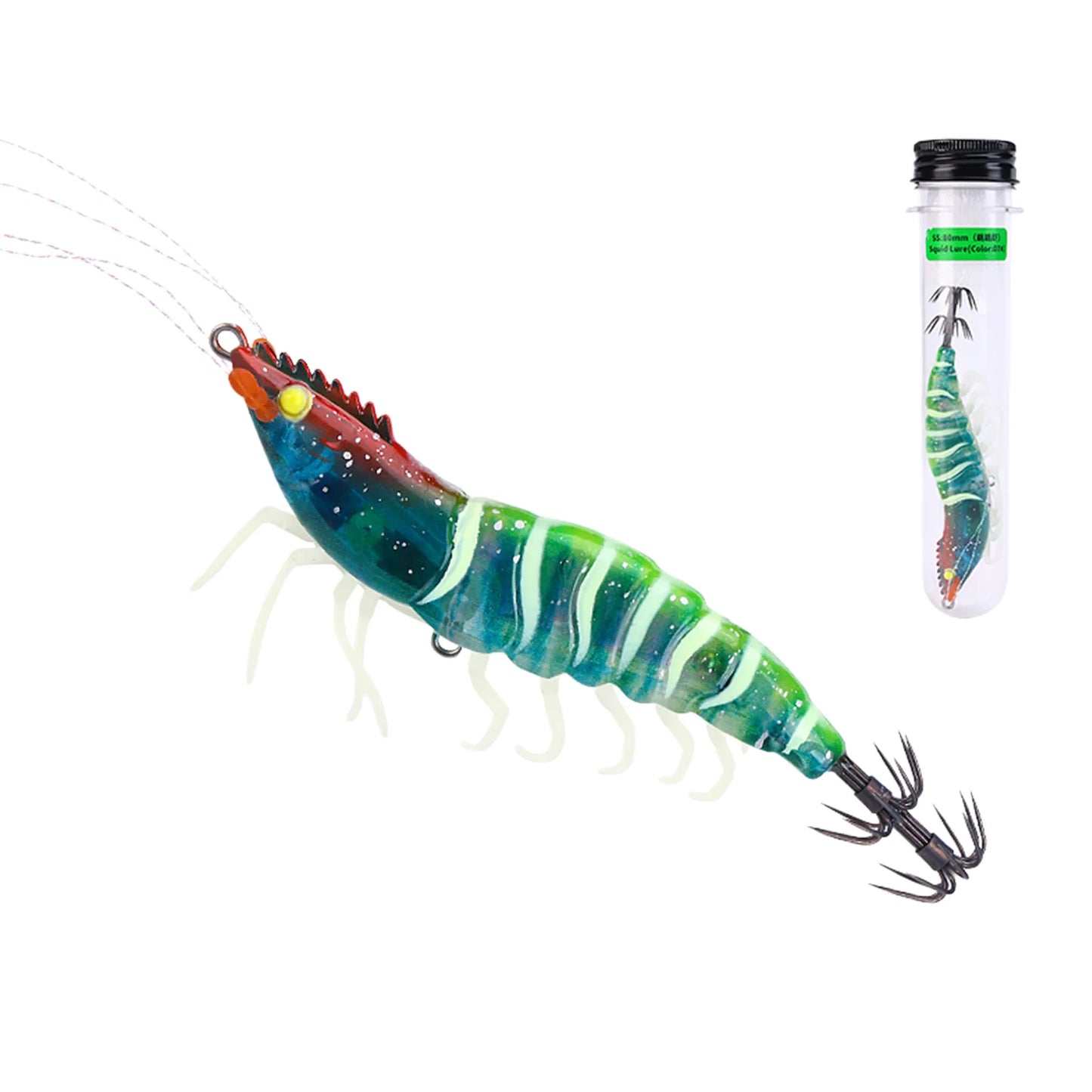 Hard Fishing Lures with 3D Holographic Eyes & Treble Hook Slow-Sinking Sea Fishing Hard Lure Double-Layer Rust-Proof for Octopus Peaceful Pleasures Health and Wellness Blue