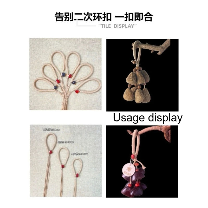 Fruit Shell Wind Chime Special Pull Ring Rope Hand Woven