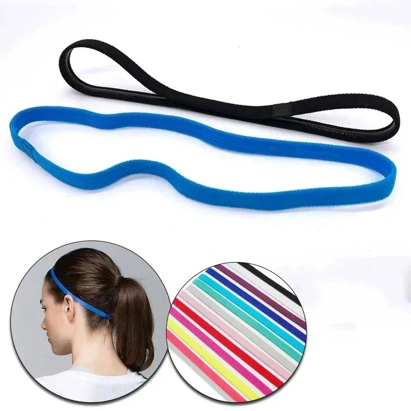 5pcs Elastic sweat hairband Yoga Running Fitness Headband Thin Sports Ladies Men Hairband Anti-skid Hair Decoration Peaceful Pleasures Health and Wellness