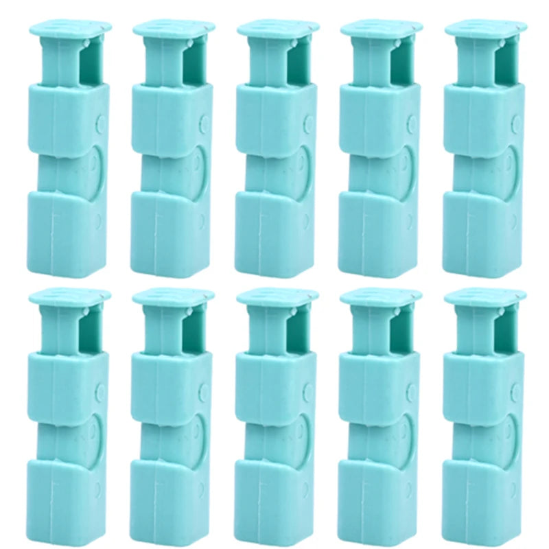 Snack Moisture Proof Sealing Clip Bread Bag Preservation Clip Plastic Bag Sealing Clip Milk Powder Bag Sealing Clips Practical Peaceful Pleasures Health and Wellness 10pcs blue