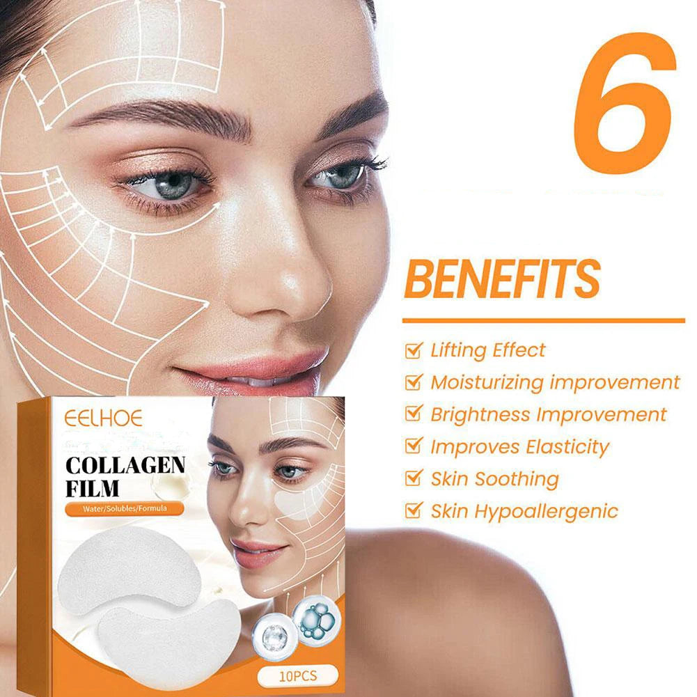 Collagen Soluble Eye Patches – 5 Boxes | Anti-Wrinkle & Dark Circle Eye Masks Peaceful Pleasures Health and Wellness