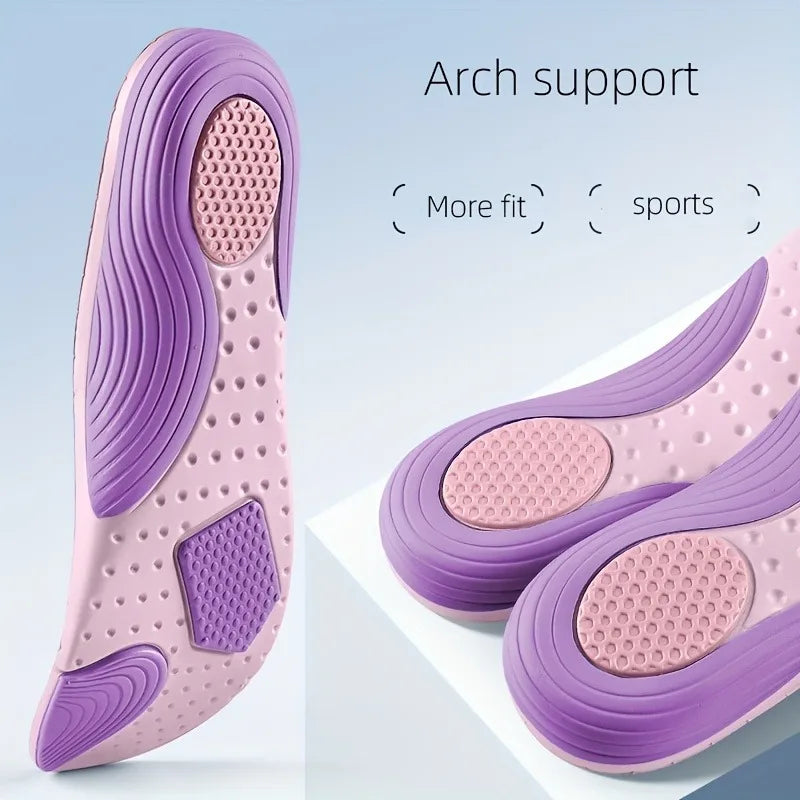 Sports Insoles Arch Support - Shock Absorbing EVA Cushion for Basketball Running, Lightweight Orthopedic Shoe Pads Men Women Peaceful Pleasures Health and Wellness