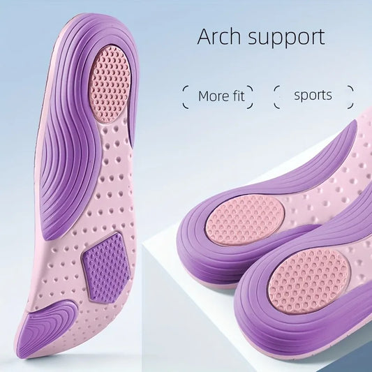 Sports Insoles Arch Support - Shock Absorbing EVA Cushion for Basketball Running, Lightweight Orthopedic Shoe Pads Men Women Peaceful Pleasures Health and Wellness