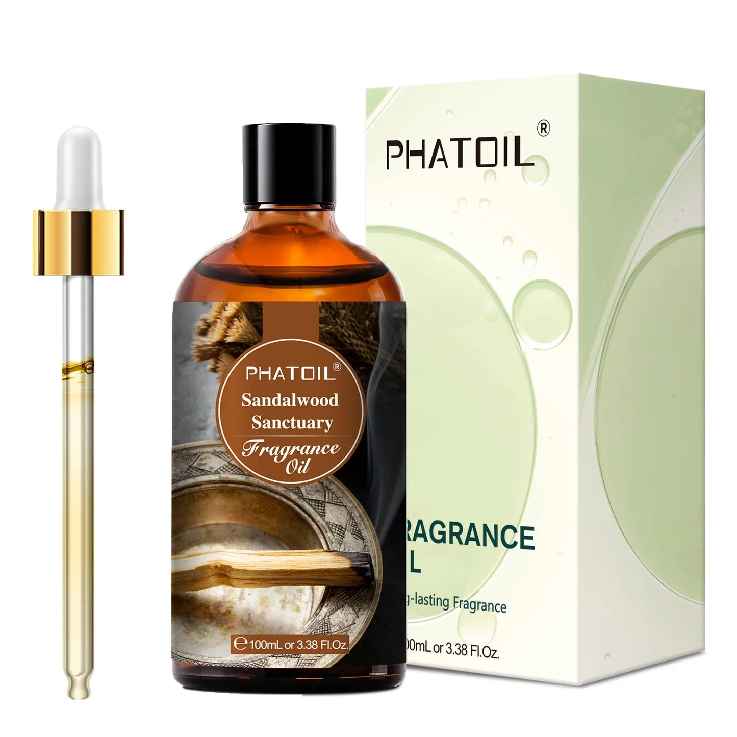 PHATOIL 100ml Fragrance Oil – Oud, Vanilla, Amber & Teakwood