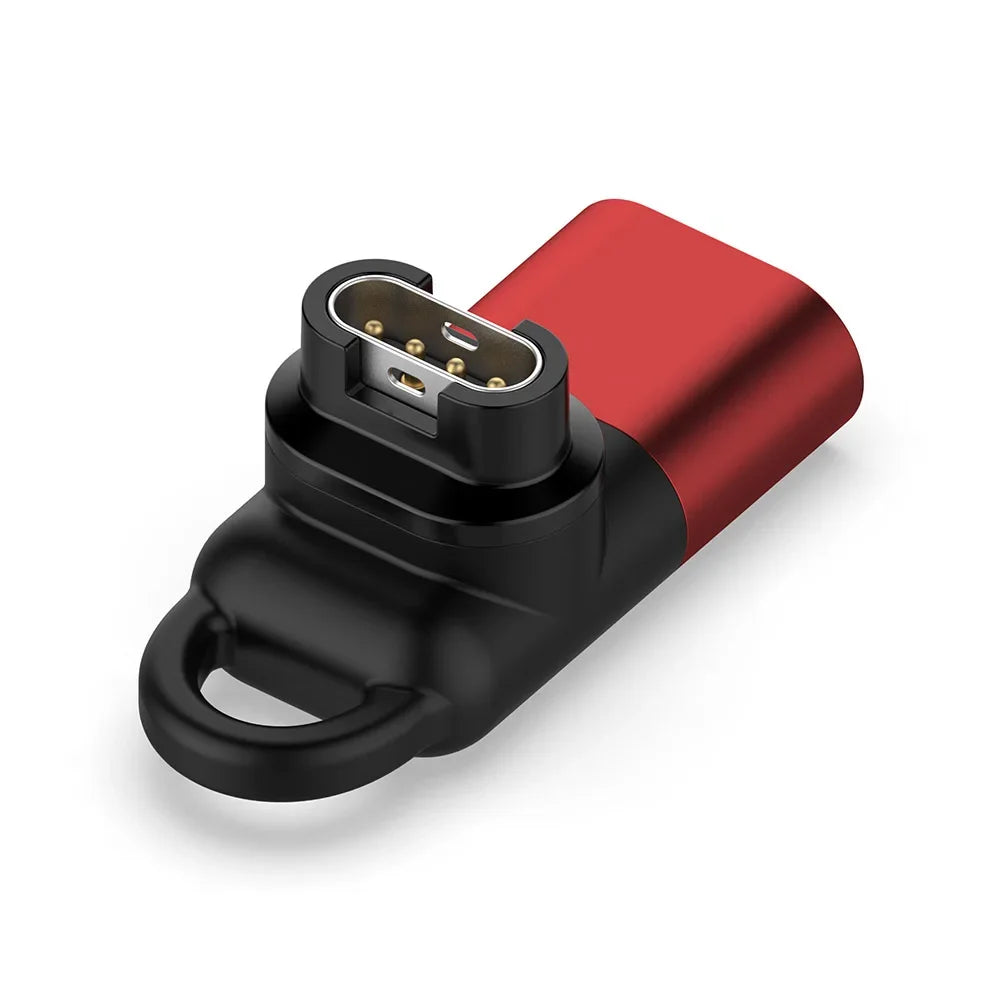 Type-C Charger Adapter for Garmin Fenix 8 7 7S 7X 6 6S Pro Forerunner 970 965 955 570 255 255s 245 158 Instinct E 1 2 2S 2X 3 Peaceful Pleasures Health and Wellness Red Type-C