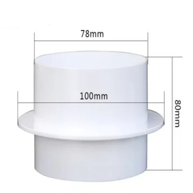 Round Pipe Check Valve – Air Duct Draft Blocker for Exhaust Fans