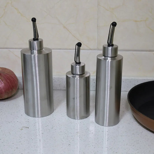 Stainless Steel Oil & Seasoning Bottle | 250/350/550ml Leakproof Oil Dispenser Bottle Oasis Select