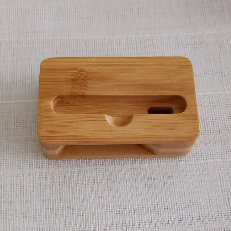 Bamboo Passive Phone Stand & Speaker Amplifier | Desktop Holder Passive Phone Speaker Stand Peaceful Pleasures Health and Wellness