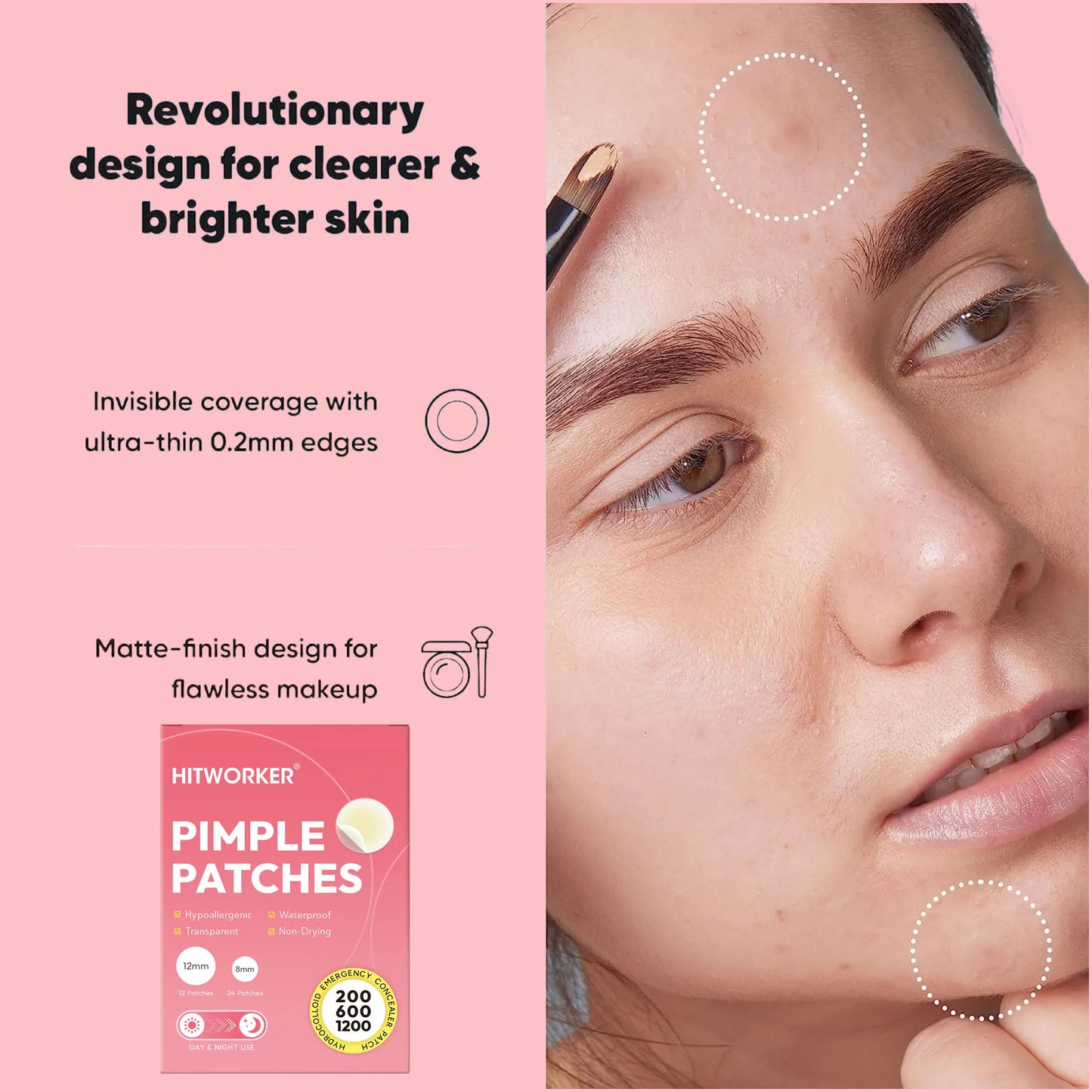 Hydrocolloid Acne Patches – Invisible, Waterproof | All Skin Types