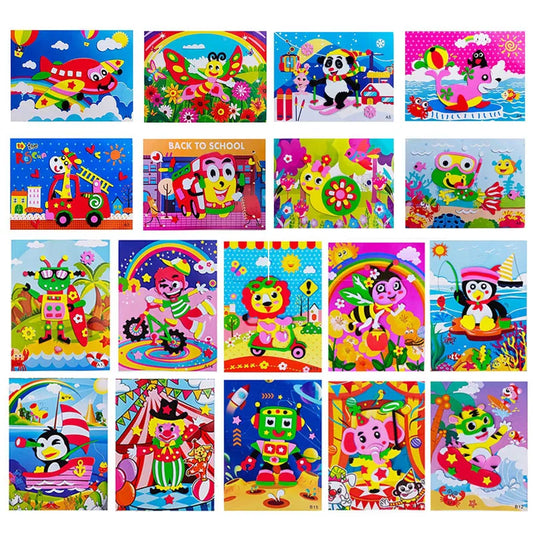 Creative 3D EVA Foam Sticker DIY Handmade Craft Kids Toddlers Cute Peaceful Pleasures Health and Wellness