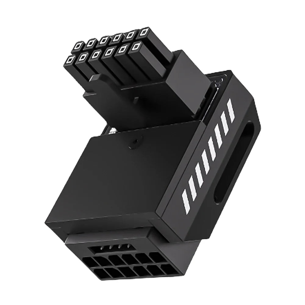 600W PCIe 5.0 16-Pin 90° Right Angle GPU Power Adapter 12VHPWR