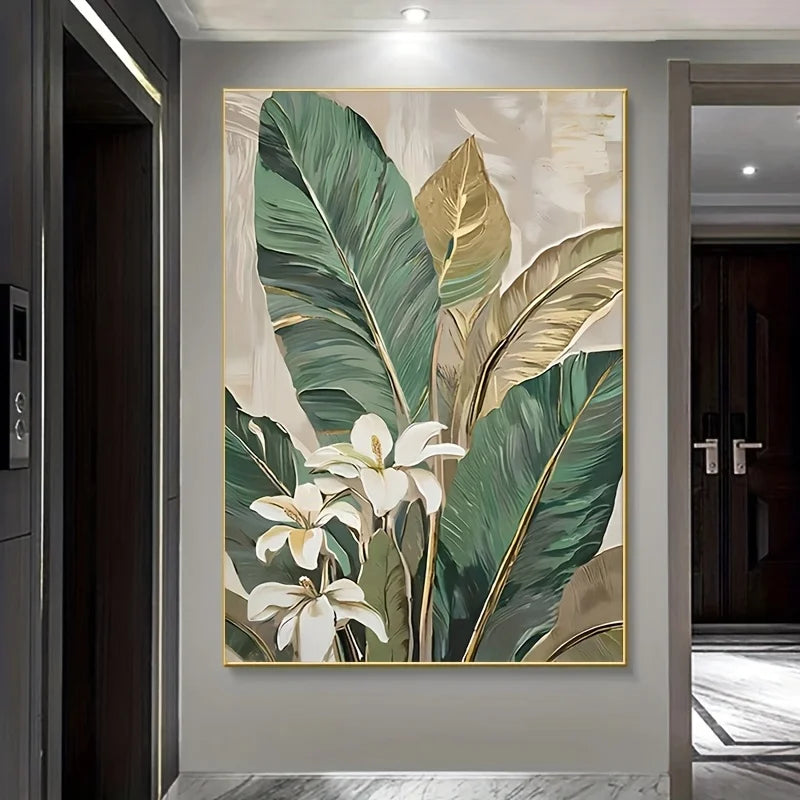 Abstract Golden Tree Canvas Art Print | Unframed Wall Decor Canvas Art Print Peaceful Pleasures Health and Wellness