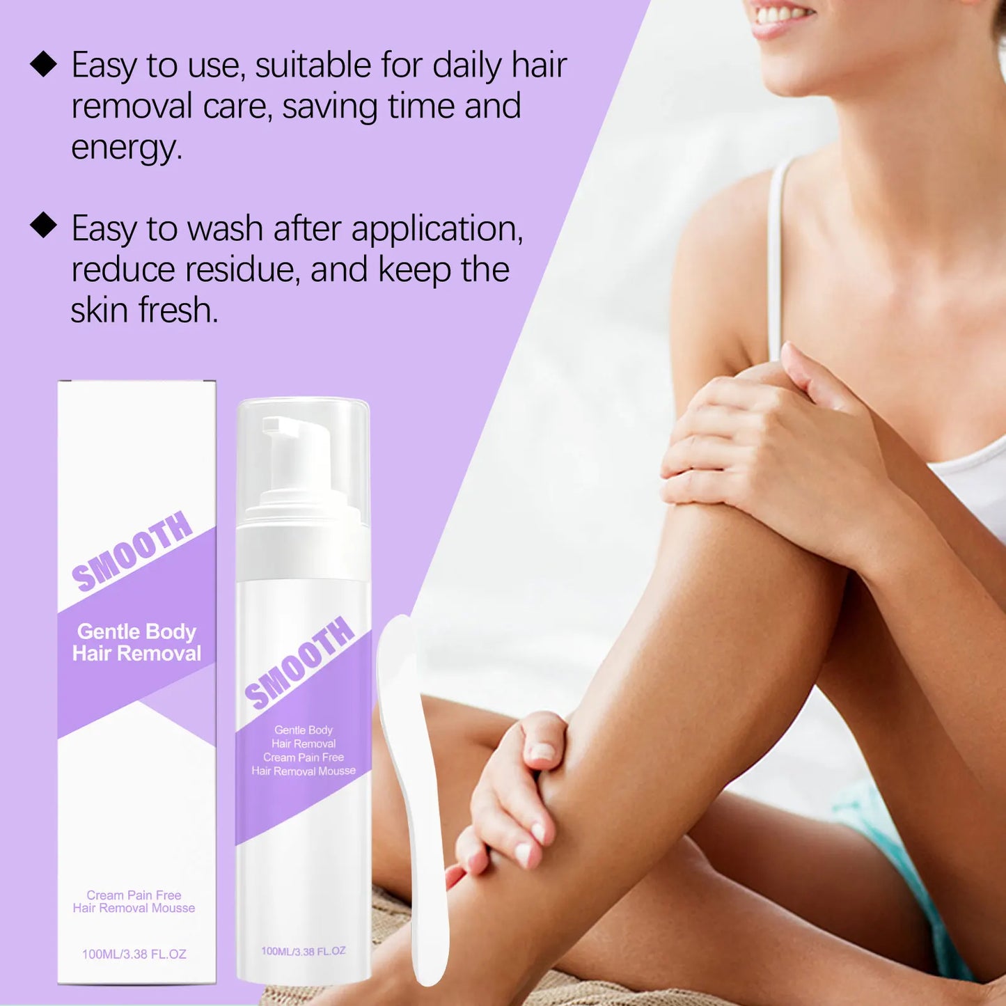 Painless Hair Removal Cream for Arms, Legs & Armpits | 100ml