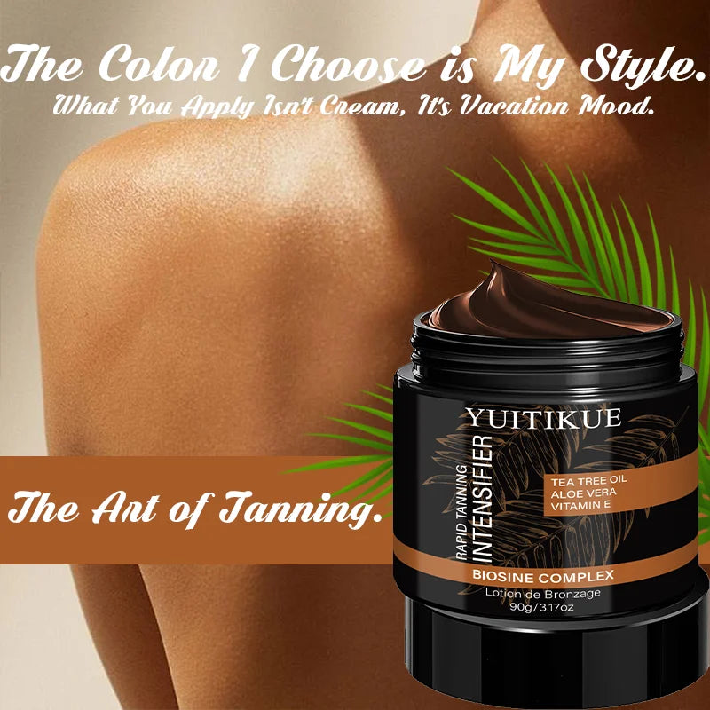 YUITIKUE Rapid Self-Tanning Cream – No Sun Bronze Glow 80g Self-Tanning Cream Peaceful Pleasures Health and Wellness