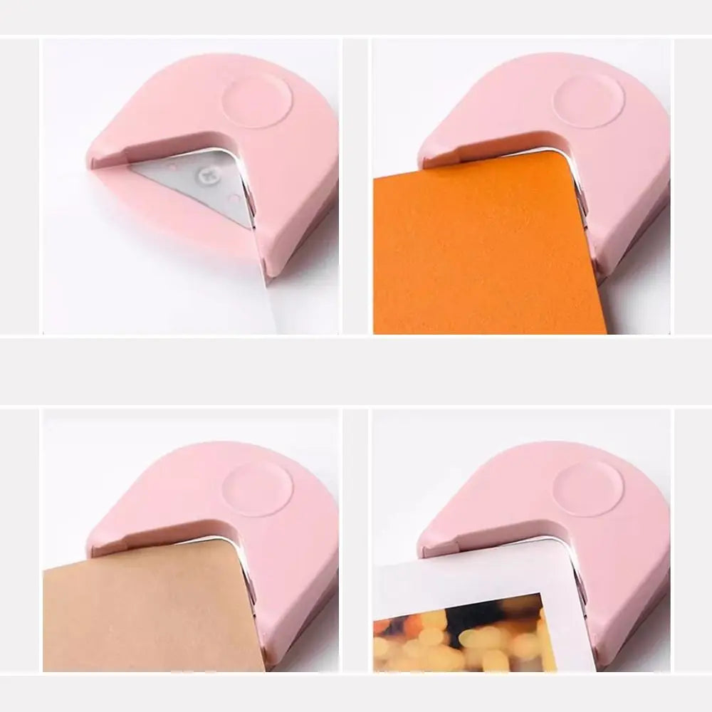 Portable Paper Trimmer R4 Corner Punch Arc-shaped Paper Cutter R4 Corner Rounder DIY Craft Metal Cutting Supplies Peaceful Pleasures Health and Wellness