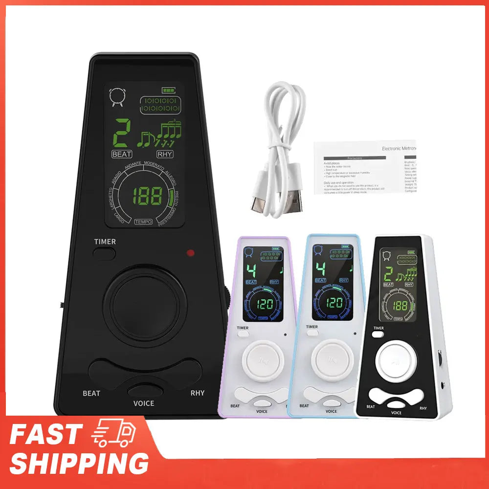 Universal Electronic Metronome Digital Timer Volume Beat Speed