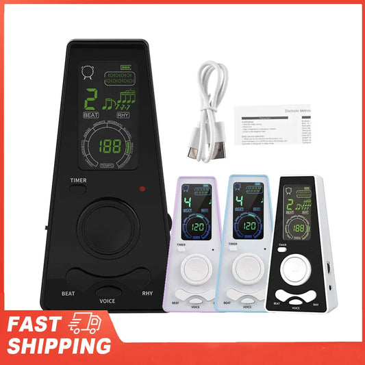 Universal Electronic Metronome Digital Timer Volume Beat Speed Peaceful Pleasures Health and Wellness