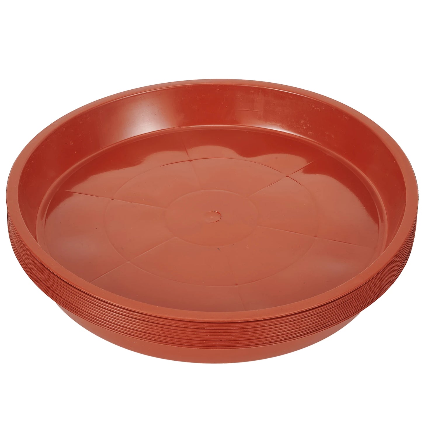 10-Pack Round Plastic Plant Saucer Drip Trays | Pot Water Base
