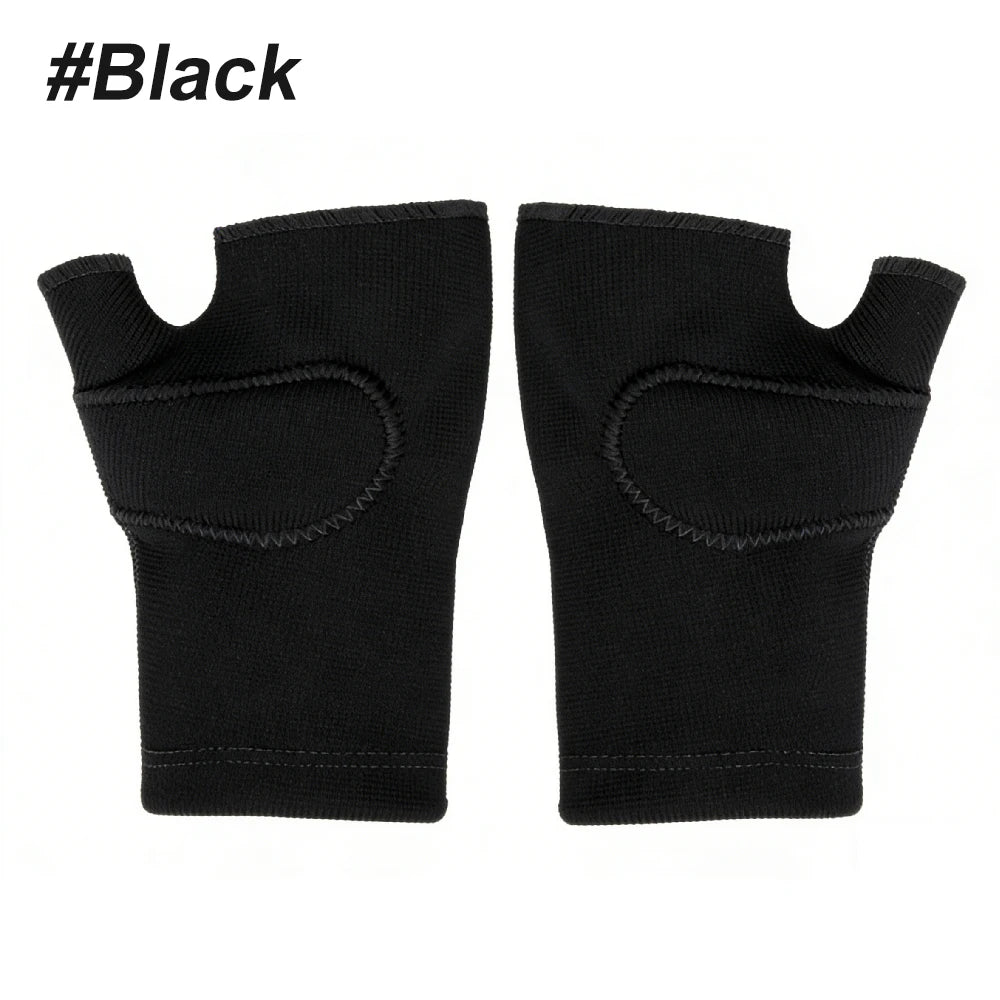 1Pair Wrist Thumb Gloves,Breathable Wrist Support Brace Wrist Sleeve Gel Thumb Pad,Carpal Tunnel Sleeve for Relieving HandJoints Peaceful Pleasures Health and Wellness Black-1Pair