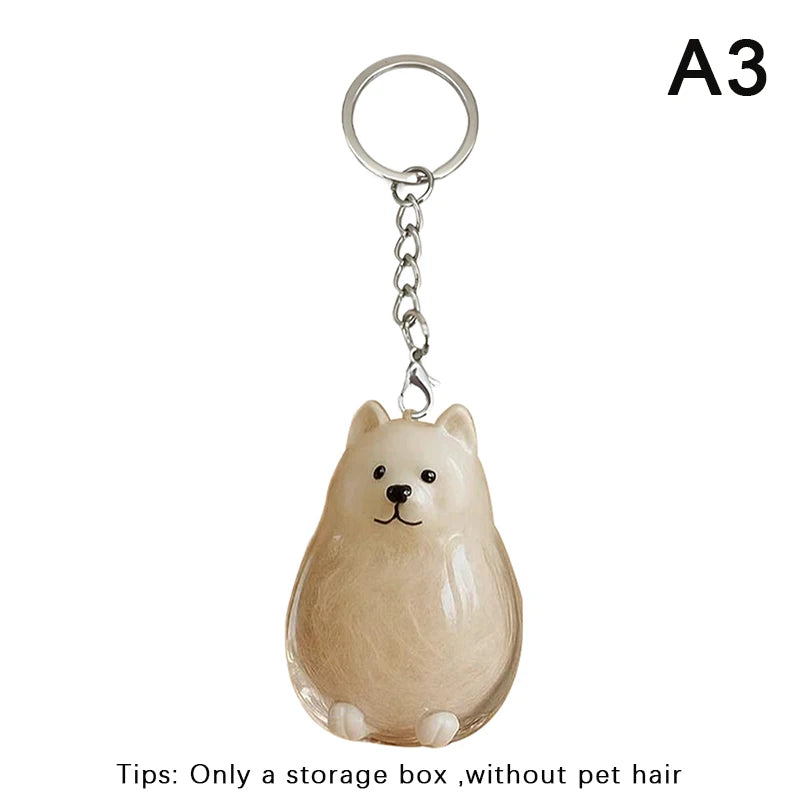 Clear Dog Fur Keepsake Keychain – DIY Pet Memorial Gift