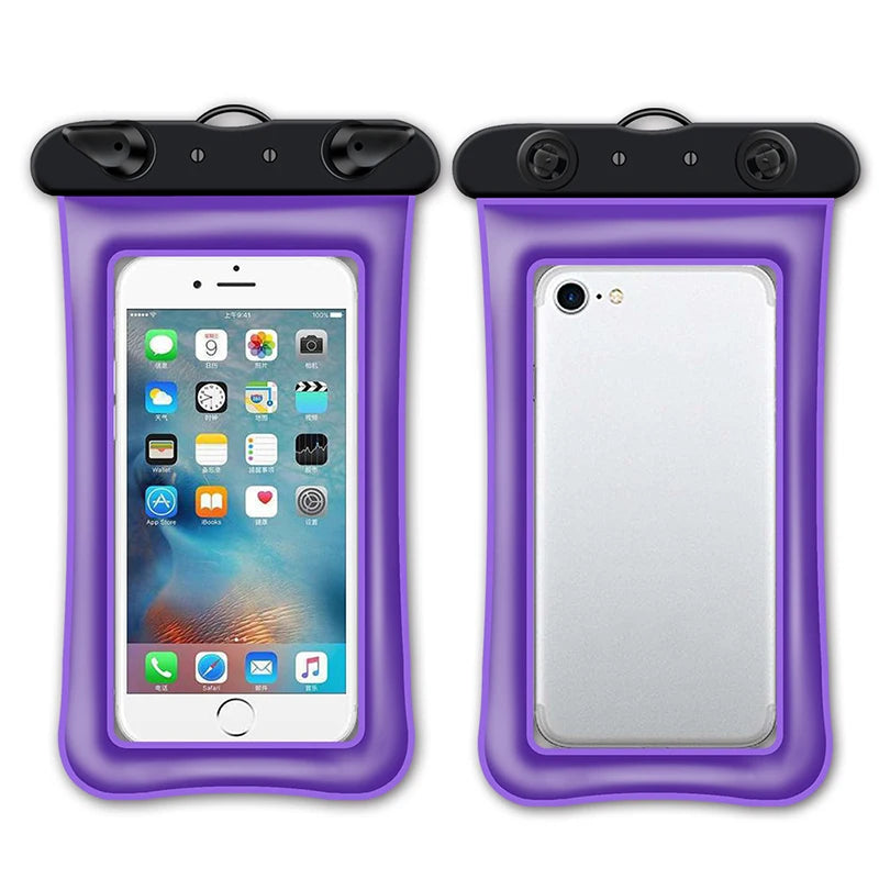mobile phone bag waterproof phone pouch for swimming bag smartphone pouch underwater phone case phone cover waterproof pack Peaceful Pleasures Health and Wellness Purple