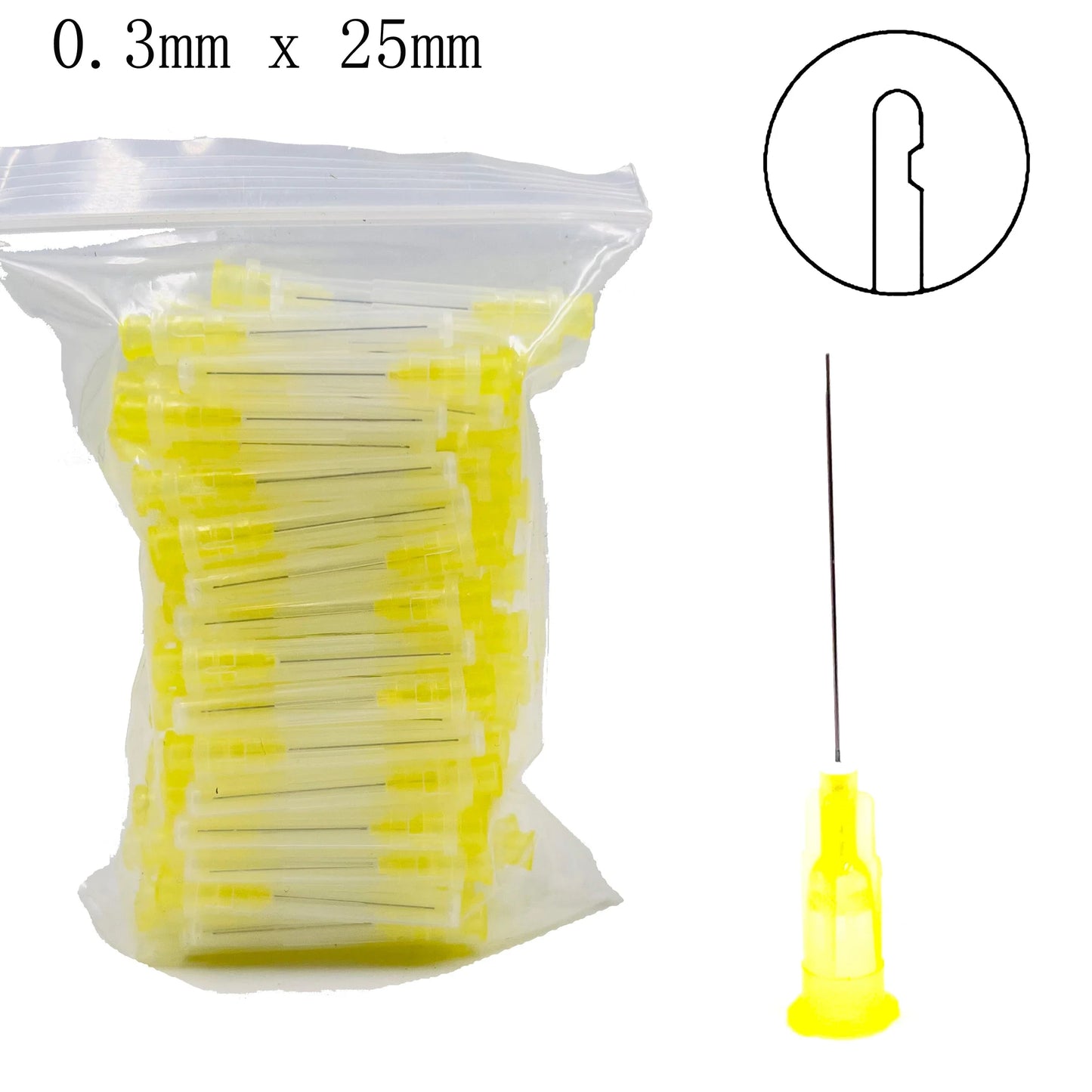 30GA Dental Endo Irrigation Needles – 100 Pack | Root Canal Tips