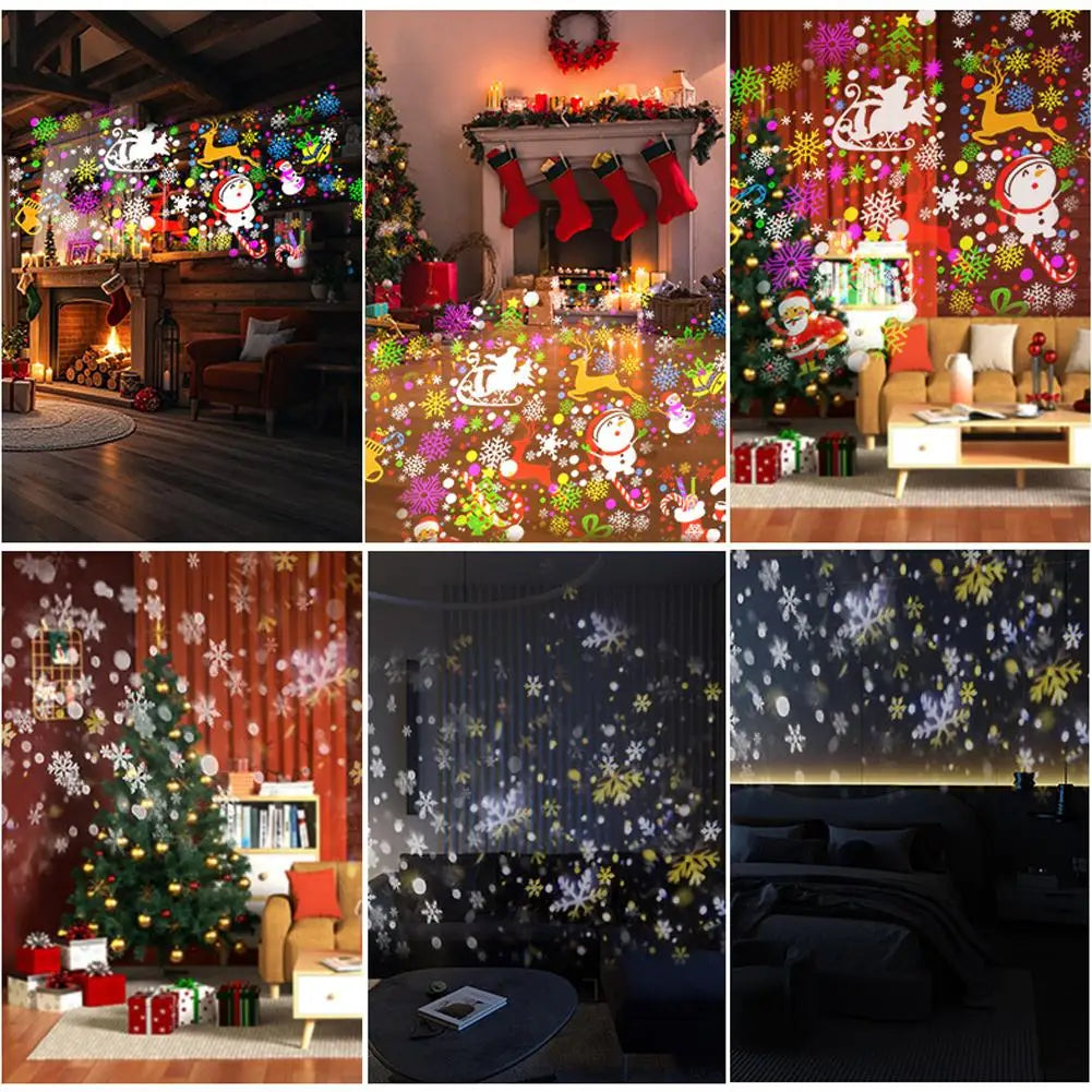 Christmas LED Snowflake Projector Light – Indoor & Outdoor Holiday Projector Light Peaceful Pleasures Health and Wellness