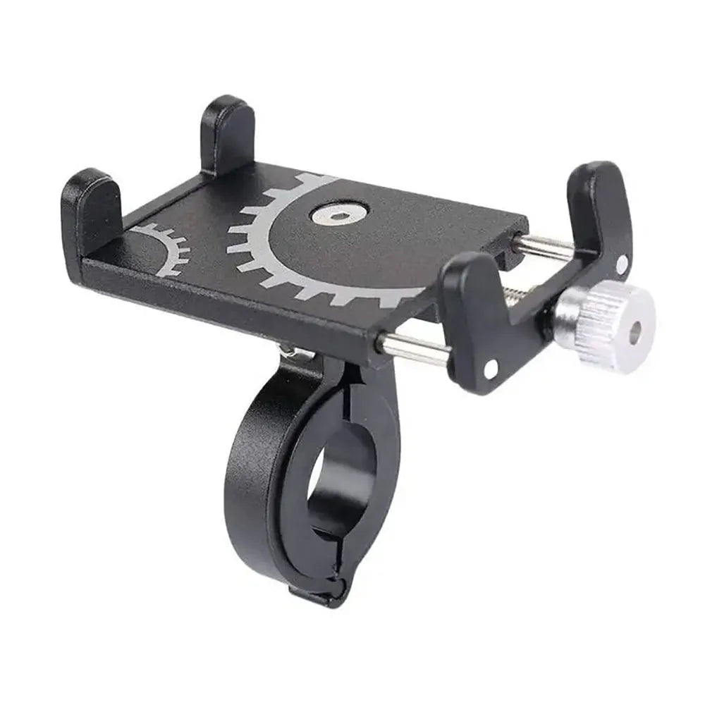 Adjustable Mobile Phone Holder Handlebar Clip Stand GPS Mount Bracket Rack Electric Scooter Accessories for Xiaomi iPhone Peaceful Pleasures Health and Wellness black