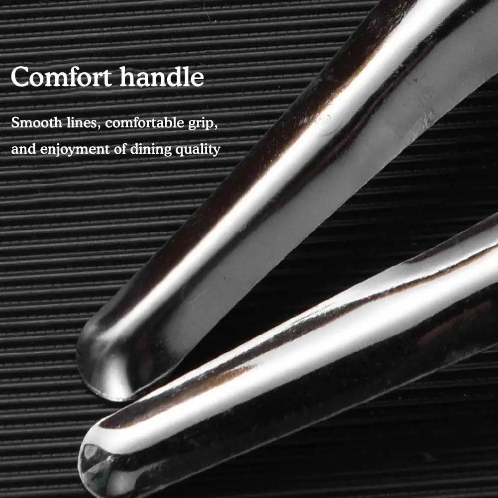 12-Pack Steel Flat Bottom Soup Spoons – Mirror-Polished Set