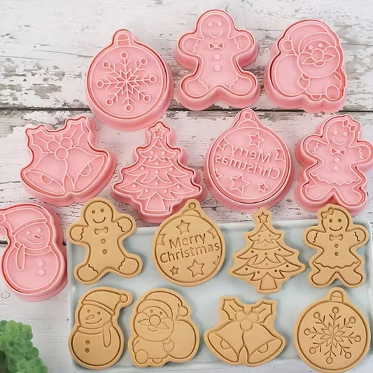 Christmas Cookie Cutter Set – Gingerbread, Santa & More | 6 Shapes Cookie Cutter Set Peaceful Pleasures Health and Wellness