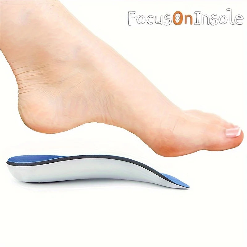 1 Pair Correction Half Size Insole Shock-Absorbing Insole,Flat foot insole,Arch support,Correction of Inner Eight Shaped Insole Peaceful Pleasures Health and Wellness