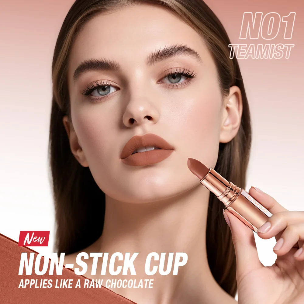 O.TWO.O Matte Lipstick – 24H Waterproof Velvet Lip Tint