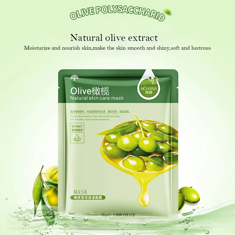 BIOAOUA 30pc Korean Fruit Face Masks – Hydrating & Brightening
