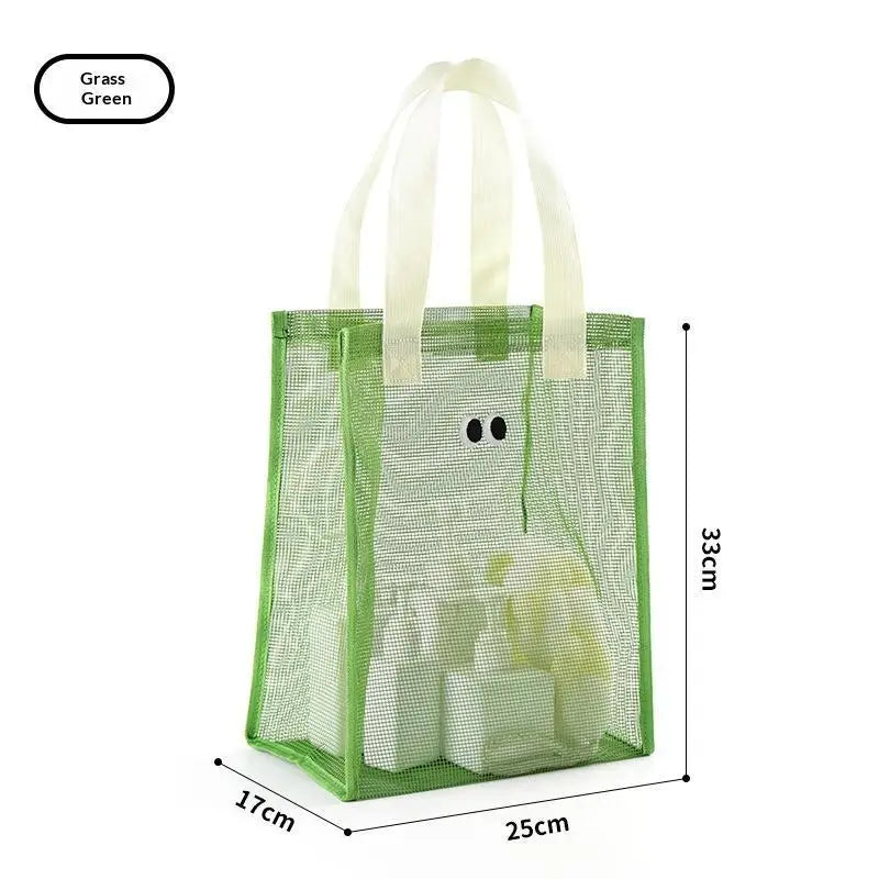 Reusable Mesh Tote Bag – Breathable Beach & Shopping Shoulder Bag