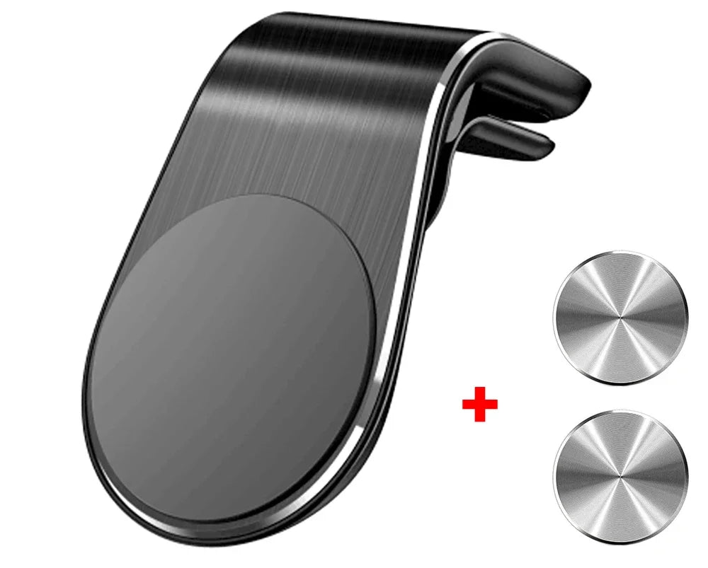 Magnetic Car Phone Holder Stand Air Vent Magnet Car Mount GPS Smartphone Mobile Support In Car Bracket for iPhone Samsung Xiaomi Peaceful Pleasures Health and Wellness Black Fixed Holder