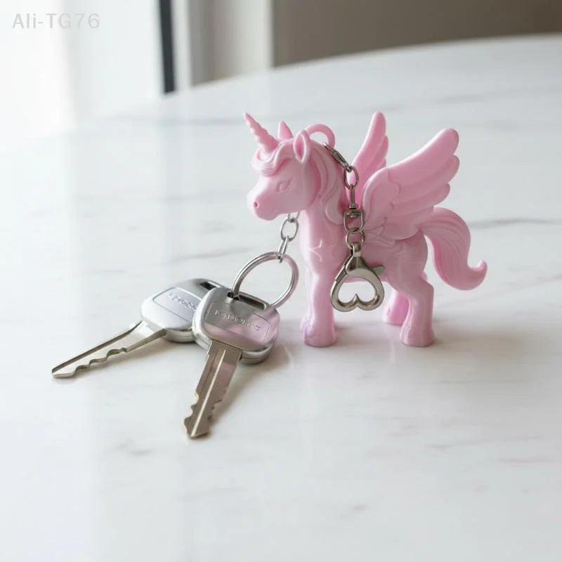 Pink Pegasus Keychain – 3D Printed Cute Bag Charm & Gift