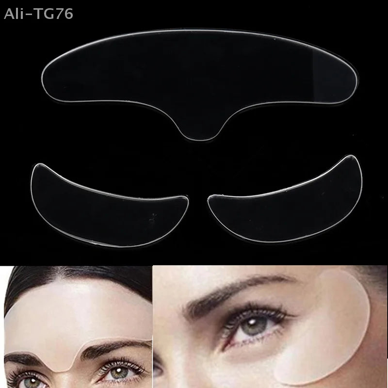 Silicone Anti-Wrinkle Patches – Eye & Forehead Set (3 Pcs)