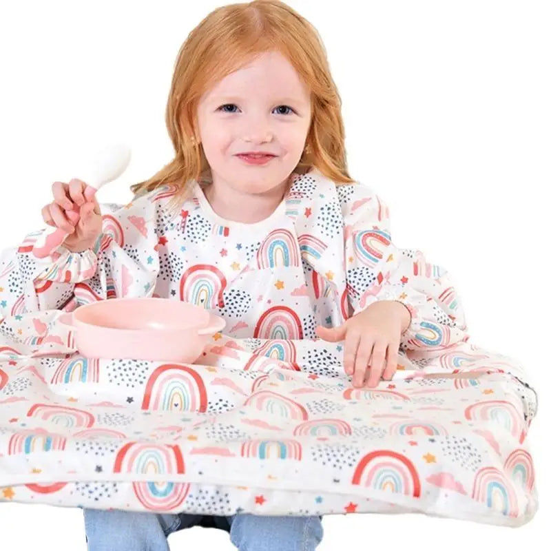 Baby Long Sleeve Feeding Bib Smock | Waterproof Coverall 1–5Y